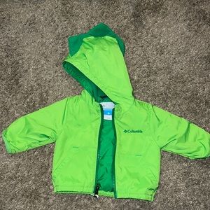 Columbia infant boys raincoat. 3/6 months dinosaur jacket